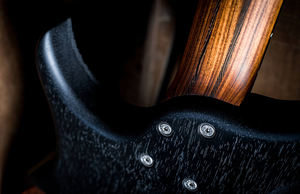 Fabrication en Chine <span class=keywords><strong>Guitare</strong></span> électrique professionnelle à 7 cordes avec <span class=keywords><strong>dessin</strong></span> coloré et incrustation bleue - Product Image 4