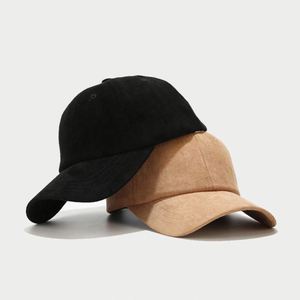 Gorra de Béisbol de Gamuza de Lujo de Alta Calidad, Gorra de Perfil Bajo Estilo Dad Hat, Gorra Deportiva de Moda Hip Hop, Gorras de Gamuza, Gorra de Béisbol - Product Image 2