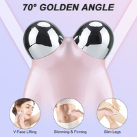 Masseur facial électrique pour la beauté de la peau à micro-courant 3D, 3 vitesses, mini appareil de tonification faciale à micro-courant pour lutter contre le vieillissement et réduire les rides