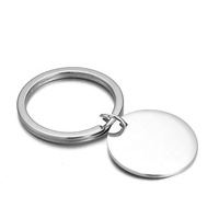 Porte-clés rond en acier inoxydable Yiwu Aceon, avec texte personnalisé, police « Meilleure maman » gravée, ne se décolore jamais