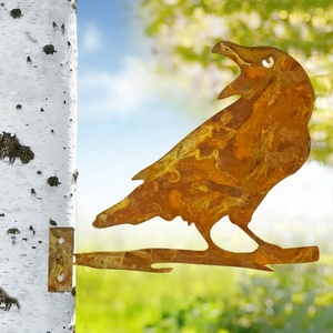 Decorations Corten Yard Knife Gardening Chicken Laser Divider Penguin Signs Dolphin Iron Auen Decorative Metal Garden Ornaments - Product Image 2