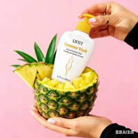 Nettoyant intime naturel à base de plantes, marque privée, soulage les irritations intimes, équilibre le pH, hygiène féminine, nettoyant intime à l'ananas