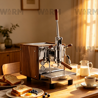 Machine à café expresso à levier WARM Professional Commercial Cappuccino Italy 3 en 1 15 bars