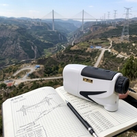Télémètre laser 600 m, jumelles longue portée, mesureur de distance laser portable pour la chasse, le golf, les sports de plein air