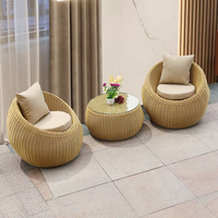Chaise moderne de meubles de jardin d'intérieur de sofa gonflable extérieur antirouille imperméable de rotin