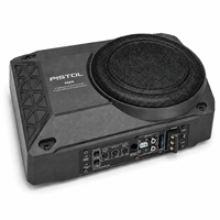 Subwoofer de voiture actif de 10 pouces à installer sous le siège, haut-parleur de basses 12V avec amplificateur intégré et télécommande
