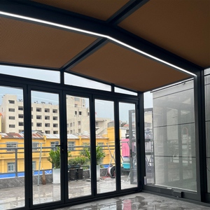Techo retráctil eléctrico Sunroom Enclosure Four Season Estructura de aluminio comercial Motorizado Movable Sunrooms & Glass Houses - Product Image 2