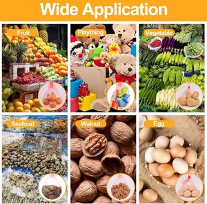 Huamaohengchun 100-<b>Pack</b> Durable LDPE Nylon Mesh Bags 24-Inch Reinforced Secure <b>Heat</b> Seal Latches Customizable Produce Groceries - Product Image 6