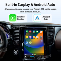 Radio para Auto Viknav con Pantalla Táctil de 12.1 Pulgadas para Infiniti FX35 2003-2008, Actualización Inalámbrica con Carplay, Android Auto, Estéreo, GPS, Unidad de Navegación