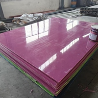 Plaque en UHMWPE vierge violet sur mesure, fabriquée en Chine, OEM ODM, découpée sur mesure, anti-corrosion, plaque en plastique UHMWPE