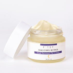 OEM Best Organic Plant Based Bakuchiol Retinol Double Renewal <span class=keywords><strong>Crème</strong></span> de Nuit Hydratant Visage pour Peaux Sensibles - Product Image 1