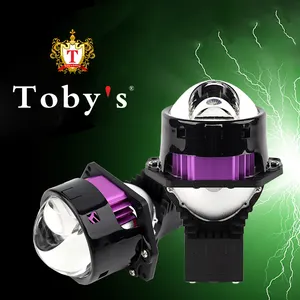 TOBYS Projector Laster ไฟหน้าเลนส์,เหมาะสำหรับ Civic Accord H4ไฟหน้ารถจักรยานยนต์ระบบไฟ LED