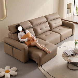 Sofá Cama Eléctrico Popular, Moderno y Suave, con Control Remoto, Multifuncional, de Cuero, Tipo Nube, para Sala de Estar y Hogar - Product Image 2