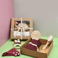 Ensemble de hochets en bois pour bébé, coffret cadeau de naissance, cadeau pour nouveau-né et bébé d'un mois, entraînement visuel, produit transfrontalier très demandé