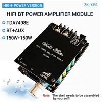 Vente chaude ZK-XPS 150WX2 TDA7498E Blue tooth 5.0 carte d'amplificateur numérique de puissance Audio sans fil ampli stéréo