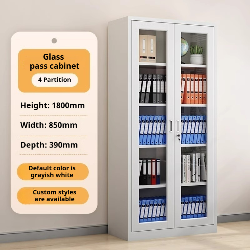 Puerta de cristal de cuatro hojas