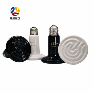 25W 50W 75W 100W 150W 200W Infrarouge 75mm Diamètre <span class=keywords><strong>Lampe</strong></span> <span class=keywords><strong>Chauffante</strong></span> en Céramique <span class=keywords><strong>pour</strong></span> Animaux Émetteur de Chaleur - Product Image 5
