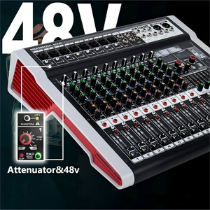 Console de mixage audio numérique professionnelle pour effets vocaux, 6/8/12/16 canaux avec suppression du bruit et prise en charge sans fil pour systèmes DJ - Product Image 6