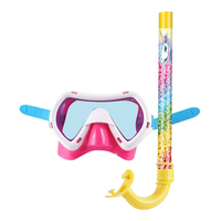 Masques de plongée portables pour enfants avec tubes respirants pour l'été et l'entraînement en piscine