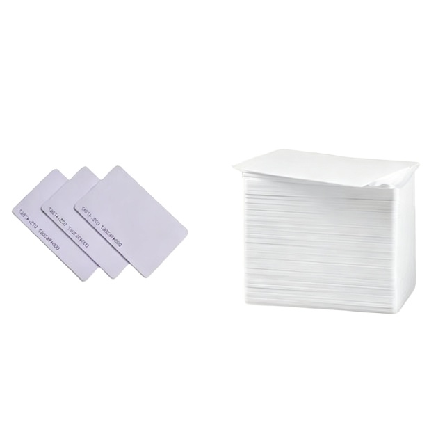 Pure White PVC RFID/NFC Membership Gift Access Control Cards NTAG213/215/216 Chips 13.56MHz Waterproof CE-RED Sunlanrfid