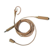 Kit oreillette beige 3 fils BDN6668 avec microphone et PTT pour radio Motorola APX XTS, prise jack 3,5 mm