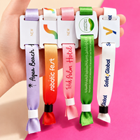 Pulsera RFID NFC de Arte Popular Tejida Personalizada, Ecológica y Económica, con Logotipo Impreso, 13.56Mhz, Fabricante OEM para Eventos, Festivales y Conciertos