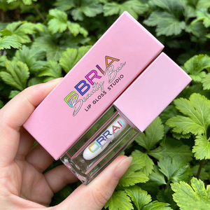 Conteneur de gloss à lèvres en plastique transparent rond de 5 ml, tube de gloss à lèvres de 6 ml avec applicateur, emballage personnalisé pour gloss à lèvres - Product Image 1