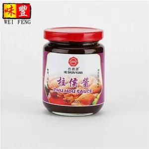 Prezzo all'ingrosso HACCP fabbrica tradizionale cinese condimento pasta Chu Hou salsa 230g Chee Hou salsa