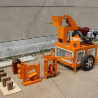 Machine à Briques Mobile RPT1-20 pour Usine de Briques Rurale, Projet de Logement Hors Réseau pour Villages et Petite Usine de Blocs