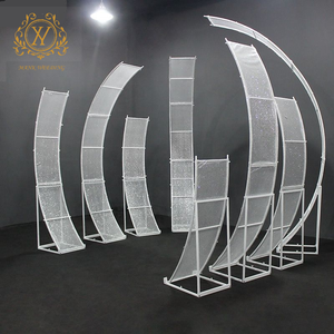 Altın Metal kemer zemin seti açık çim T sahne düğün arka plan dekorasyon yol kılavuzu Sunshine kurulu demir düğün kemer - Product Image 4