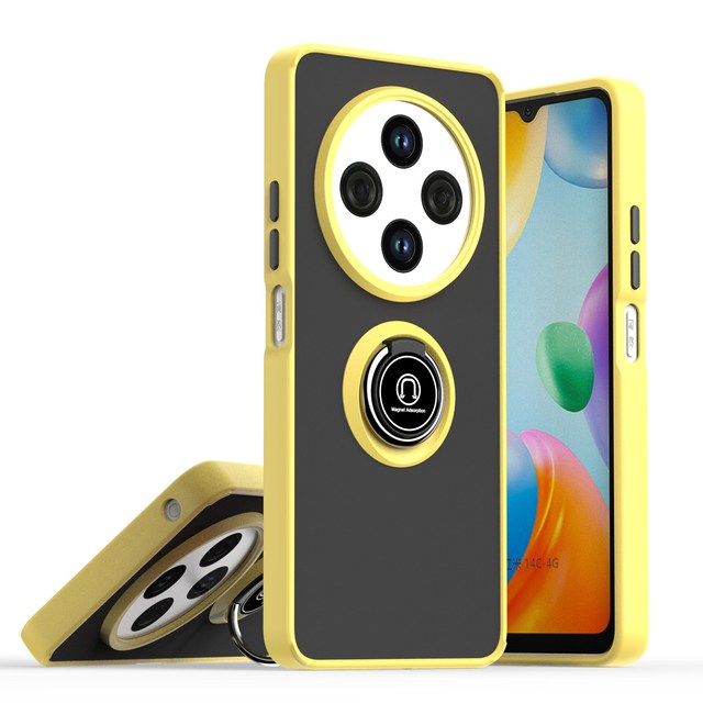 Smart Kickstand Ring Matte Mobile Phone Case for Xiaomi 17 Pro Max Hand Holder Kickstand Slim Thin Simple Telephone Cases Cover