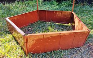 Brick Effect Sustainable Garden Edging Hammer einfach mit den angebrachten Pfählen Rasen oder Blumenbeet Grenze L45cmxH15cm - Product Image 5