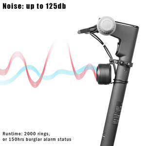 Klaxon <span class=keywords><strong>antivol</strong></span> électrique avec alarme, étanche, rechargeable par USB, pour trottinettes électriques Dualtron, Vsett, Kaabo, Nami, <span class=keywords><strong>Ninebot</strong></span>, Xiaomi, etc. - Product Image 4