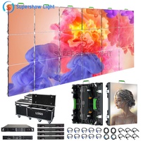 P1.25 écran d'affichage led smd fond de scène géant panneau d'affichage de location hd extérieur led panneau de mur vidéo écran de télévision étanche