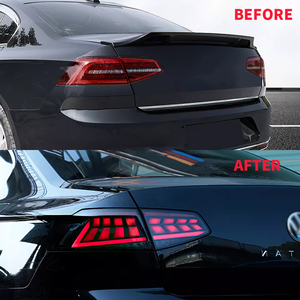 Feux arrière à LED DK Motion pour Volkswagen <span class=keywords><strong>VW</strong></span> <span class=keywords><strong>2016</strong></span>-2019 Passat B8 feu arrière feu arrière mobile + frein + virage + balayage 1 an de garantie - Product Image 3