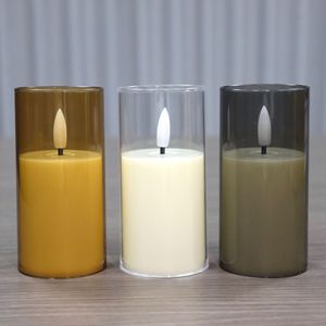 Acryl-<span class=keywords><strong>LED</strong></span> Ferngesteuerte Kugelförmige Elektronische Wachskerzenlampe für Romantische Geburtstagsparty-Atmosphäre Becher-Nachtlicht - Product Image 1