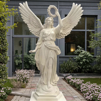 Célèbre déesse lumière ange Statue extérieur jardin famille cour décoration résine Sculpture Art fibre de verre Eros Sculpture