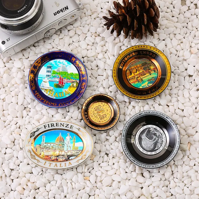 Grosir Suvenir Kustom Piring Magnet Kulkas Dekorasi Piring Souvenir Kreatif Bisnis Hadiah Logam Hadiah Souvenir Hadiah