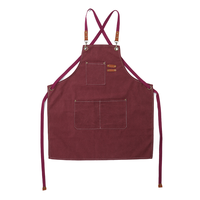 Tablier de travail en toile multi-poches en coton polyester résistant à l'usure de 16 oz