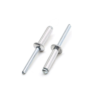 Rivet Pop de bonne qualité en aluminium galvanisé en acier au carbone Rivet aveugle à tête ronde plate à extrémité ouverte