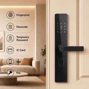 Serratura Intelligente Tuya 3-in-1 in Lega di Alluminio di Alta Qualità per Case e Appartamenti, Modalità di Sblocco con Impronta Digitale e NFC, Controllo Remoto Tramite App - Product Image 1