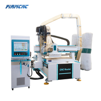 Machine de gravure CNC à commande numérique 1325 4x8 ATC pour le bois, avec broche refroidie par air, changeur d'outils à disque et table de travail personnalisée – Meilleures ventes