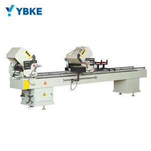 Machine de découpe de cadres de fenêtres et de portes en aluminium, haute précision, moteur 380V 2kW, lame de scie 420x30mm, outil CNC YBKE - Product Image 1