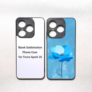 Fundas de Teléfono para Sublimación en Blanco, de TPU y PC, Antideslizantes, 2D, para Tecno Spark <span class=keywords><strong>10</strong></span>, Suministro de Fábrica - Product Image 1