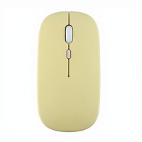Mouse Optik Ergonomis Nirkabel Laptop iPad Tablet Warna-warni Baterai Isi Ulang Tanpa Lampu Latar 4 Tombol 1 Roller Stok Tersedia