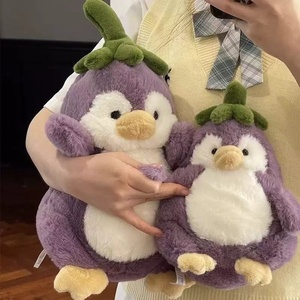 Internet-famous purple Eggplant penguin Plush Toy PP Cotton Filling Plastic Cute Adorable Doll <strong>Pillow</strong> Birthday Gift Couples - Product Image 2