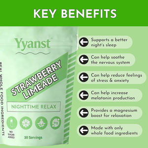 Magnésium et L-théathione de haute qualité, marque privée, relaxant nocturne, naturel, réduit le stress et aide au sommeil, poudre - Product Image 3