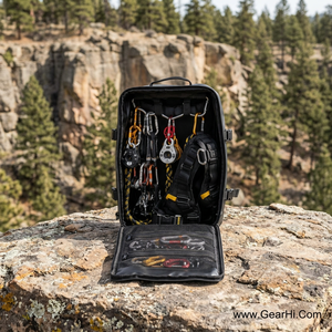 Sac personnalisable pour équipement d'accès par corde, sac à dos technique pour l'escalade, matériel de rigging pour l'alpinisme, harnais en Cordura 1000D - Product Image 3