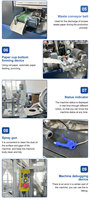 Machine à fabriquer des gobelets en papier jetables pour café à emporter biodégradable entièrement automatique 40-60 pièces/min 380V