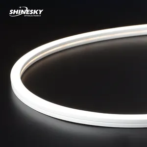 Super Slim IP67 1010 Side Bend Silicone LED Neon Strip Cabinet 24V White/rgb Cri90 Decorative Lighting Flexible Neon Light